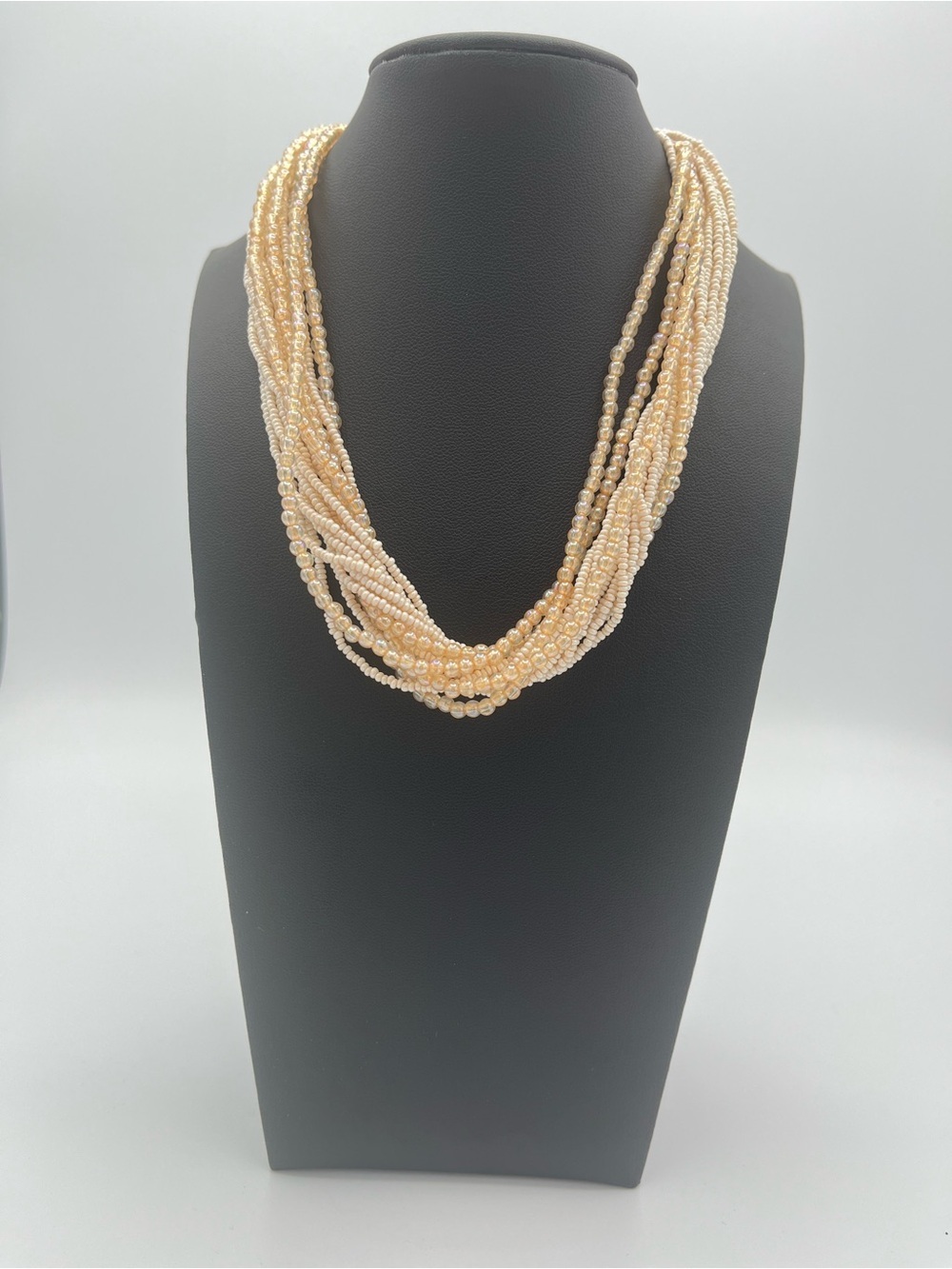 Miriam Haskell Signed 15‑Strand Pearl Necklace, 1960s Collector Masterpiece